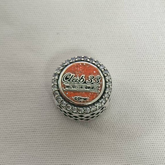 Pandora 2021 Winter Release Disney World Club 33 Charm, S925 Silver Jewelry - Picture 2 of 4